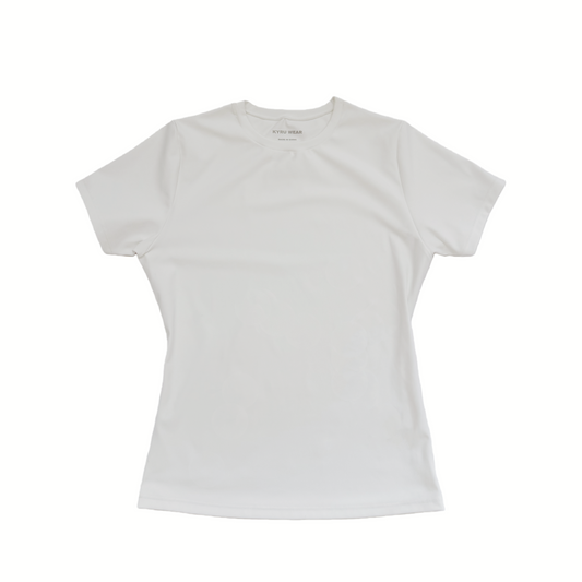 Wave Fitted Short Sleeve T-Shirt - White