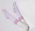 Women's Layered Grip Socks for Pilates & Yoga - Lavender Pink