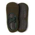 Terry Cross Grip Socks - Pine Green