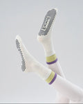 Contrast Cuff Grip Socks - Ghaf Bloom
