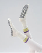 Contrast Cuff Grip Socks - Ghaf Bloom