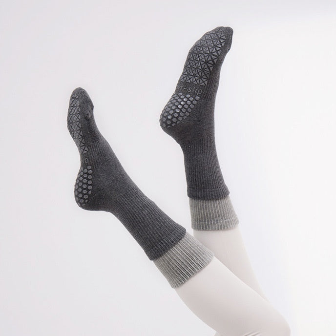 Layered Grip Socks Women - Dark Gray