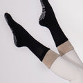 Layered Grip Socks Women - Charcoal Sand