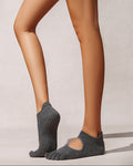 Flex Five Toe Grip Socks - Dark Gray