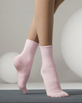 Women's Macaron Crew Grip Socks - Strawberry Milk
