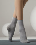 Women's Macaron Crew Grip Socks - Macaron Grey