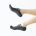Women's Ballet Five Toe Grip Socks - Dark Gray