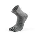 Core Five Toe Crew Grip Socks Unisex - Gray