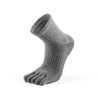 Core Five Toe Crew Grip Socks Unisex - Gray
