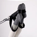 Women's Layered Grip Socks for Pilates & Yoga - Dark Gray