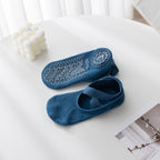 Women's Ballet Cross Grip Socks - Dusty Blue
