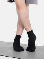 Core Five Toe Crew Grip Socks Unisex - Black