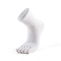 Core Five Toe Crew Grip Socks Unisex - White