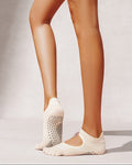 Flex Five Toe Grip Socks - Ivory