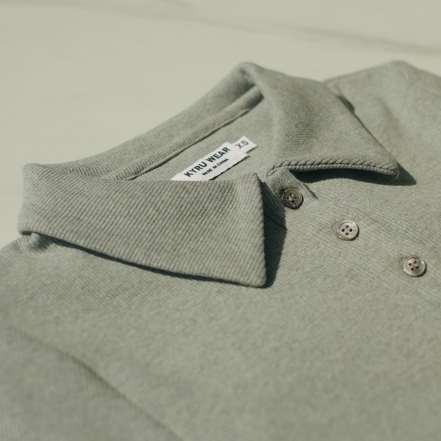 Soft Curve Polo Dress - Gray