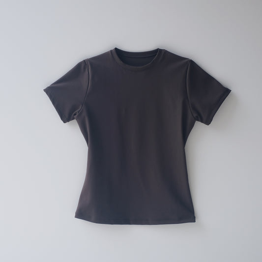 Wave Fitted Short Sleeve T-Shirt - Dark Gray