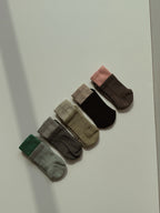 Women's Layered Grip Socks for Pilates & Yoga - Charcoal Sand