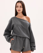 Marshmallow Lounge Shorts - Dark Gray