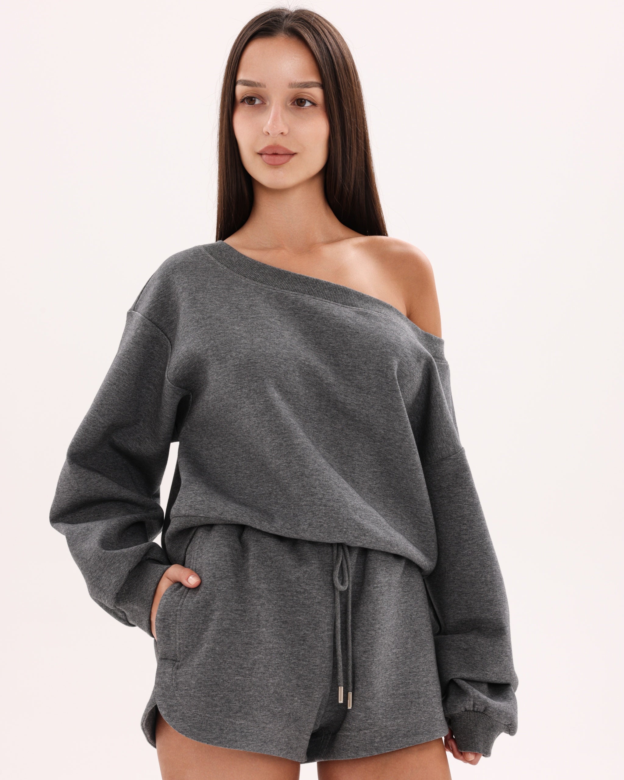 Marshmallow Lounge Shorts - Dark Gray