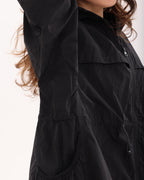 Wadi Trail Sunscreen Long Coat - Black