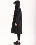 Wadi Trail Sunscreen Long Coat - Black