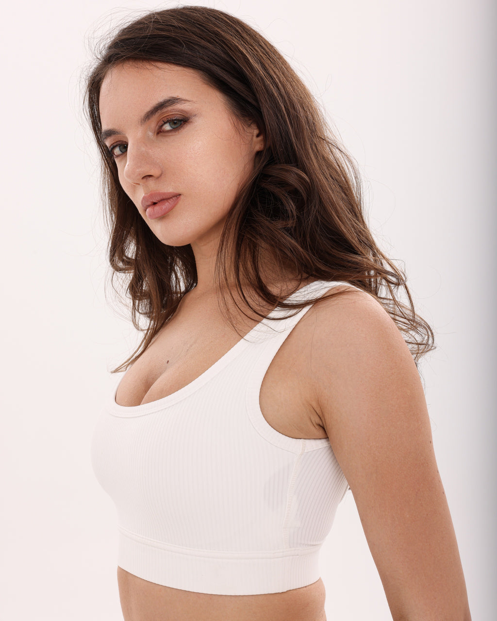 Oceanline Rib Bra - White