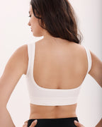 Oceanline Rib Bra - White