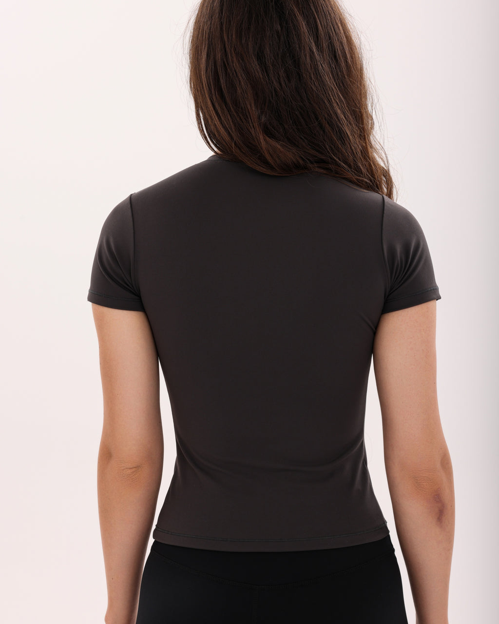 Wave Fitted Short Sleeve T-Shirt - Dark Gray