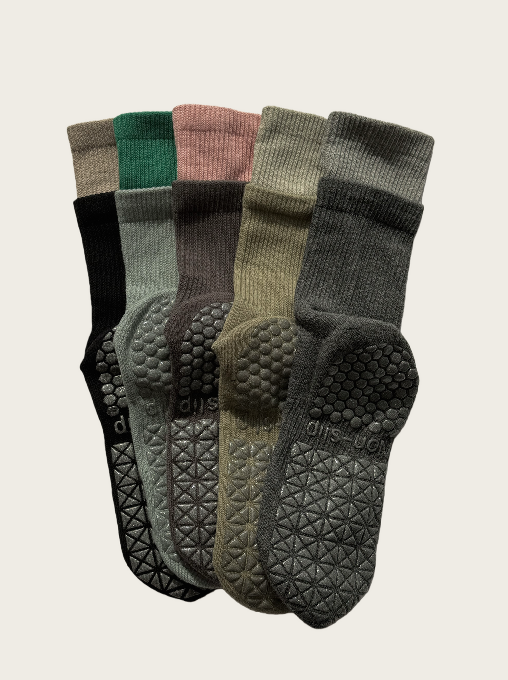 Layered Grip Socks Women 5-Pair Set