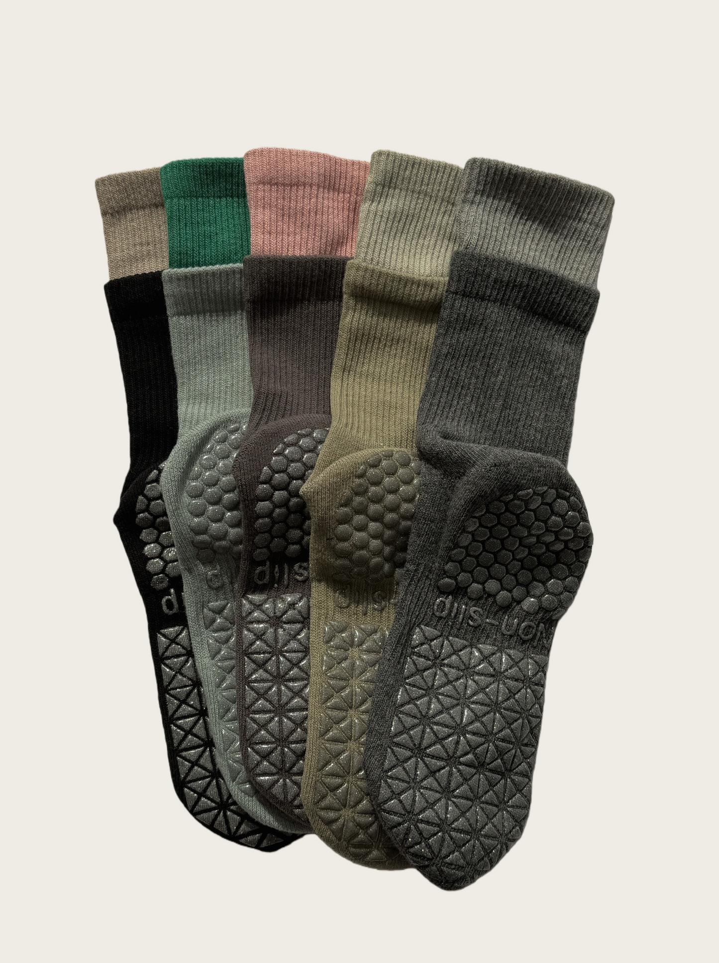 Layered Grip Socks Women 5-Pair Set