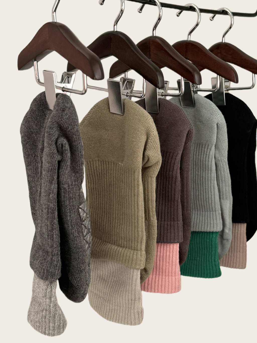 Layered Grip Socks Women 5-Pair Set