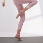 Women's Layered Grip Socks for Pilates & Yoga - Lotus Pink
