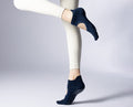 Women's Low-Cut Five-Toe Pilates Grip Socks - Midnight Navy