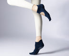 Women's Low-Cut Five-Toe Pilates Grip Socks - Midnight Navy