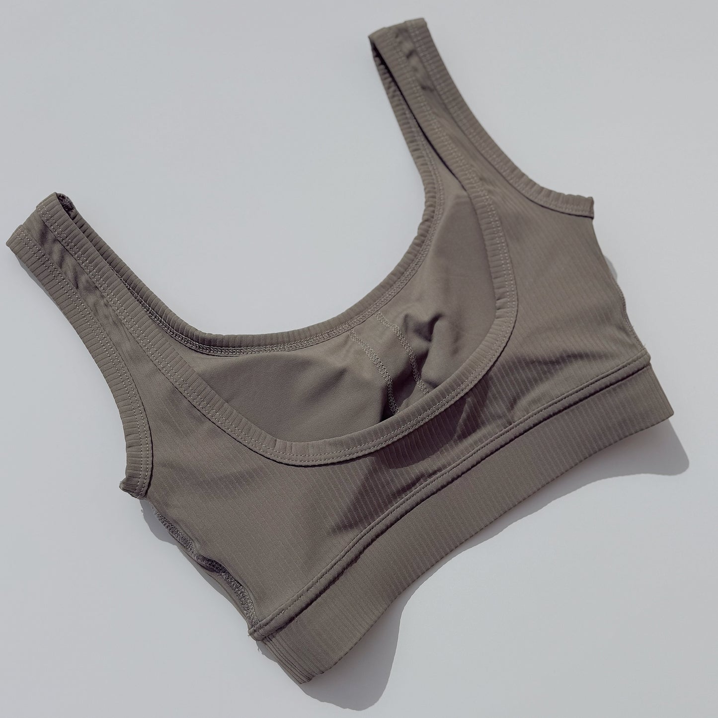 Oceanline Rib Bra -Taupe