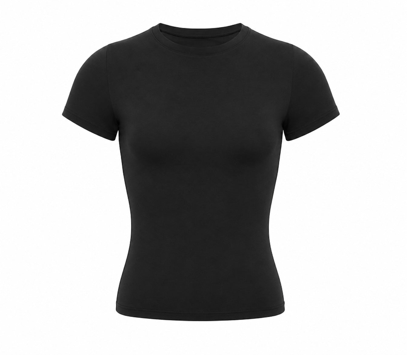Wave Fitted Performance T-Shirt - Black