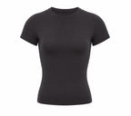 Wave Fitted Performance T-Shirt - Dark Gray