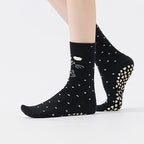 Women's Mochi Cat Grip Socks - Black